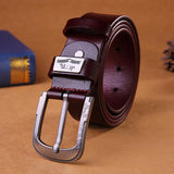 Man Head Layer Pin Buckle Belt Belt Yellow Kraft High Archives To Fake Something Antique Belt