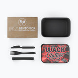 Wacky . PLA Bento Box with Band and Utensils