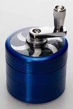 4 parts aluminium herb grinder with handle