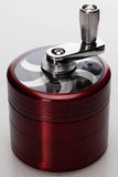 4 parts aluminium herb grinder with handle