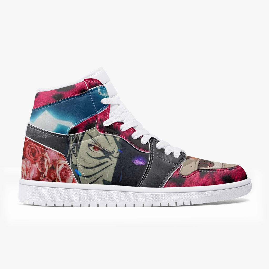 New High-Top Leather Sneakers - Naruto friends meet again
