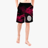 Men’s red/blk wacky space Board Shorts