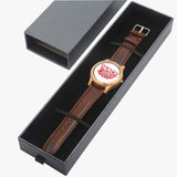 Wack Clothes . Italian Olive Lumber Wooden Watch - Leather Strap
