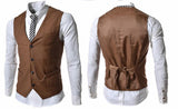 Men's Metal Chain Slim Business Vest Casual Vest