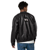 Wacky Leather Bomber Jacket