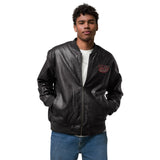 Wacky Leather Bomber Jacket