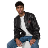 Wacky Leather Bomber Jacket