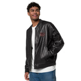 Wacky Leather Bomber Jacket