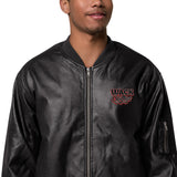 Wacky Leather Bomber Jacket