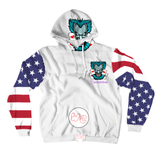 All-Over Print Pullover Hoodies